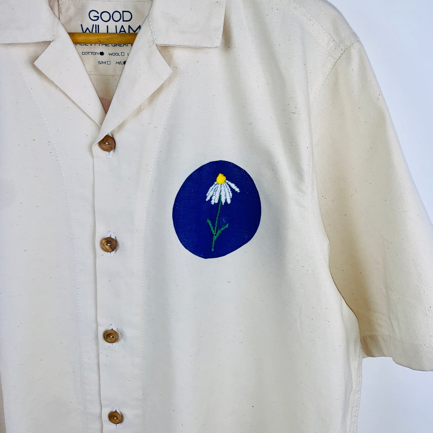 Shirt with Screen printed florals